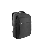 Gevoerde rugzak van gerecycled polyester voor laptop 15,6 inch kleur donkergrijs