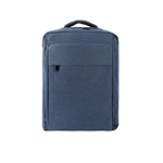 Gevoerde rugzak van gerecycled polyester voor laptop 15,6 inch kleur marineblauw eerste weergave