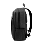 Waterafstotende laptoprugzak van gerecycled polyester 17,3 inch kleur zwart derde weergave