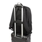 Waterafstotende laptoprugzak van gerecycled polyester 17,3 inch kleur zwart vijfde weergave