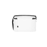 Koeltas van gerecycled polyester met verstelbare schouderband 6L kleur wit tweede weergave