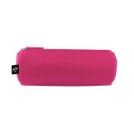 Cilindervormige etui van gerecycled vilt met ritssluiting kleur roze eerste weergave