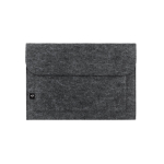 Map van gerecycled vilt met laptopvak 14 inch kleur donkergrijs