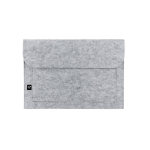 Map van gerecycled vilt met laptopvak 14 inch kleur lichtgrijs