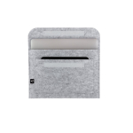 Map van gerecycled vilt met laptopvak 14 inch kleur lichtgrijs