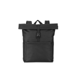 Multifunctionele rugzak met oprolsluiting voor een 17,3 inch laptop kleur zwart eerste weergave