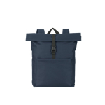 Multifunctionele rugzak met oprolsluiting voor een 17,3 inch laptop kleur blauw eerste weergave
