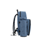 Koelrugzak voor picknick van gerecycled polyester met bestek kleur blauw vijfde weergave