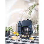 Koelrugzak voor picknick van gerecycled polyester met bestek luxe weergave