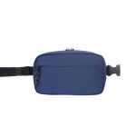 Heuptas van gerecycled polyester met voering en 2 compartimenten kleur blauw eerste weergave