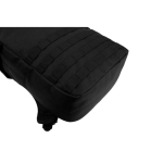 Militaire rugzak van gerecycled polyester met banden en insigne kleur zwart achtste weergave