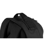 Militaire rugzak van gerecycled polyester met banden en insigne kleur zwart