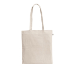 Natuurlijke tas van gerecycled katoen en polyester 150 g/m² kleur naturel