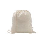 Trekkoordrugzak van gerecycled katoen en polyester 150 g/m² diverse kleuren