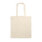Natuurlijke tas van katoen en polyester met hengsels 140 g/m² diverse kleuren