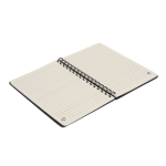 Notitieboek van gerecycled vilt met semi-harde kaft, A5 kleur donkergrijs tweede weergave