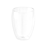Glazen beker met luchtisolatie en dubbele wand 350 ml kleur doorzichtig