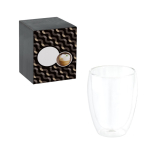 Glazen beker met luchtisolatie en dubbele wand 350 ml diverse kleuren