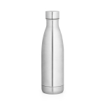 Thermofles van roestvrij staal met lekvrije dop 520 ml kleur mat zilver