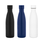 Thermofles van roestvrij staal met lekvrije dop 520 ml diverse kleuren