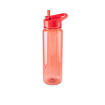 Sportfles van RPET met glanzende doorschijnende afwerking 750 ml kleur rood eerste weergave