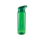 Sportfles van RPET met glanzende doorschijnende afwerking 750 ml kleur groen