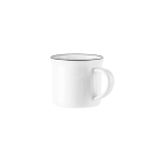 Keramische mok, ideaal voor sublimatie, met een capaciteit van 280 ml kleur wit