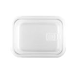Luchtdichte lunchbox van borosilicaatglas met een capaciteit van 1L kleur wit tweede weergave