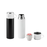 Roestvrijstalen thermosfles met dubbele wand en matte afwerking 490 ml diverse kleuren
