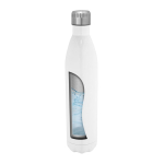 Roestvrijstalen fles, ideaal voor sublimatie, met dubbele wand 1L kleur wit