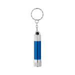 Sleutelhanger van deels gerecycled aluminium met LED-zaklamp kleur koningsblauw eerste weergave