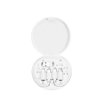 Ultrasnelle oplaadkabel met set adapters van gerecycled ABS kleur wit eerste weergave