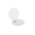 Ultrasnelle oplaadkabel met set adapters van gerecycled ABS kleur wit