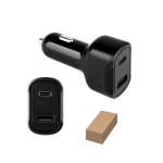 Ultrasnelle sigaretten aanstekeradapter met twee USB-poorten diverse kleuren