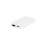 Extra kleine powerbank met een capaciteit van 4.000 mAh kleur wit