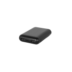 Powerbank met laadniveau-indicator en meerdere poorten 8.000 mAh kleur zwart