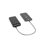 Milieuvriendelijke powerbank met laadindicator 20.000 mAh kleur zwart tweede weergave
