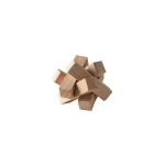 Natuurlijke bamboepuzzel in de vorm van een ster kleur naturel