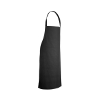 Keuken geschikt keperstof schort van katoen 180 g/m² kleur zwart
