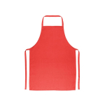 Keuken geschikt keperstof schort van katoen 180 g/m² kleur rood eerste weergave
