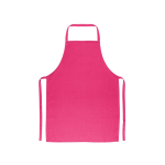 Keuken geschikt keperstof schort van katoen 180 g/m² kleur roze eerste weergave