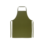 Keuken geschikt keperstof schort van katoen 180 g/m² kleur donkergroen eerste weergave
