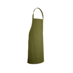 Keuken geschikt keperstof schort van katoen 180 g/m² kleur donkergroen