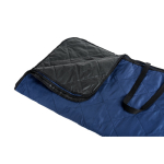 Opvouwbare picknickdeken van polyester die verandert in een tas kleur blauw vierde weergave