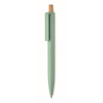 Monochrome balpen met bamboedrukknop, blauwe inkt kleur mintgroen