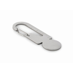 Winkelwagensleutelhanger met multifunctionele gereedschappen kleur zilver
