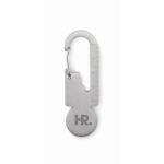 Winkelwagensleutelhanger met multifunctionele gereedschappen kleur zilver hoofdweergave vierde weergave