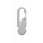 Winkelwagensleutelhanger met multifunctionele gereedschappen kleur zilver vijfde weergave