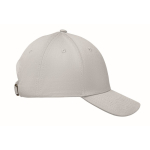 Katoenen pet met verstelbare stalen gesp 280 g/m² kleur wit zesde weergave