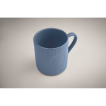 Keramische mok met matte kleur en reliëfafwerking 340ml kleur blauw foto bekijken tweede weergave